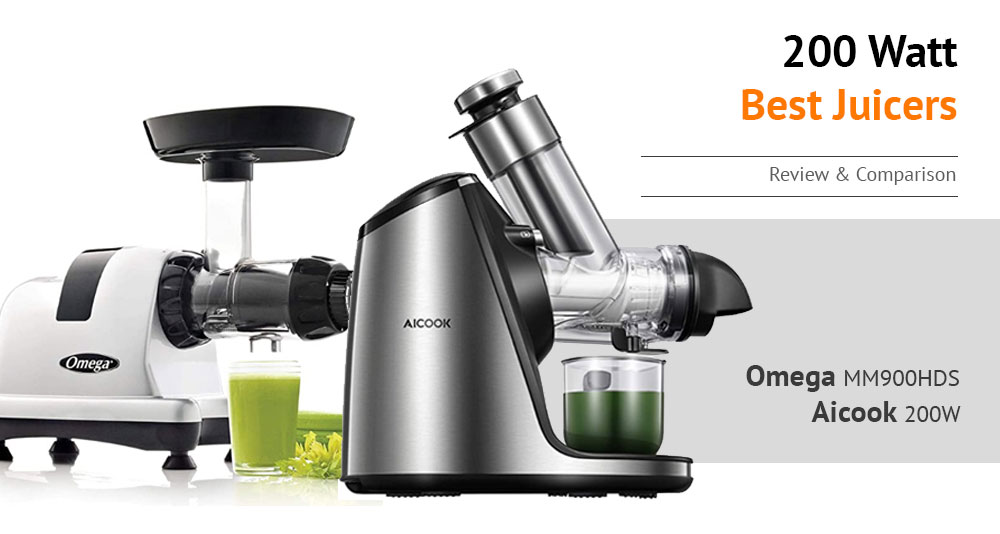 Omega MM900HDS vs Aicook 200W Juicer Review - Keeping Up the Natural Nutrients from Fruits and Vegetables